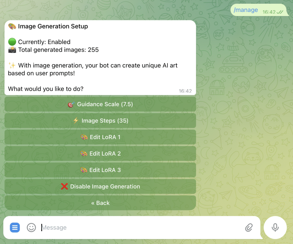 Connecting LoRa to AI Character created with Ruj.app